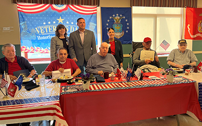 Neuhaus visits veterans at St. Josephs Place and Schervier long term care facilities ahead of Veterans Day